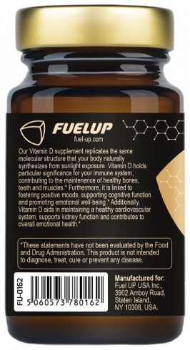 FuelUp Vitamin D3, 120 капсул