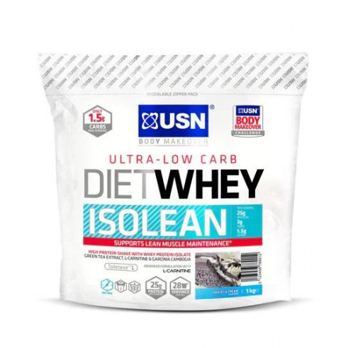 USN Diet Whey Isolean, 1000 гр