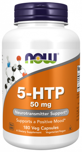 NOW 5-HTP 50 mg, 180 капсул
