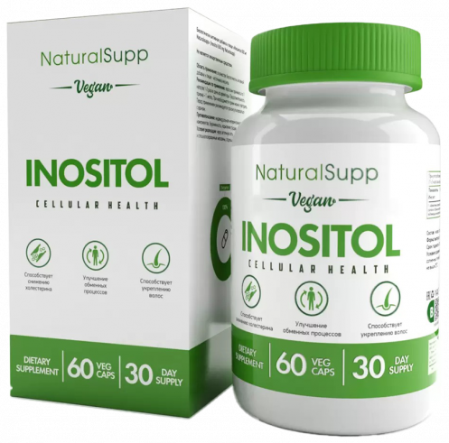 Natural Supp Inositol, 60 капсул