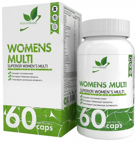 Natural Supp Womens Multi, 60 капсул