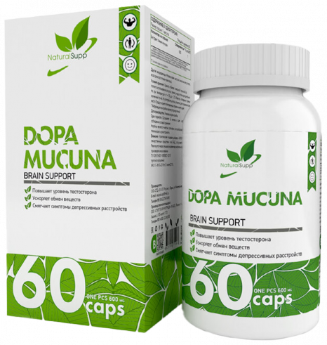 Natural Supp Dopa mucuna, 60 капсул