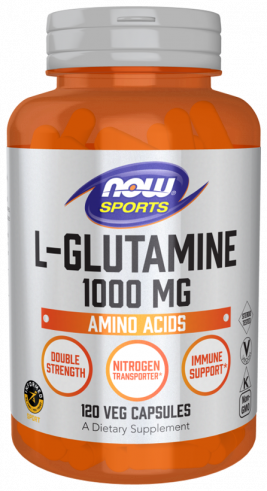 NOW L-Glutamine 1000 mg, 120 капсул