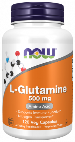 NOW L-Glutamine 500 mg, 120 капсул