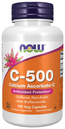 NOW C-500 Calcium Ascorbat, 100 капсул