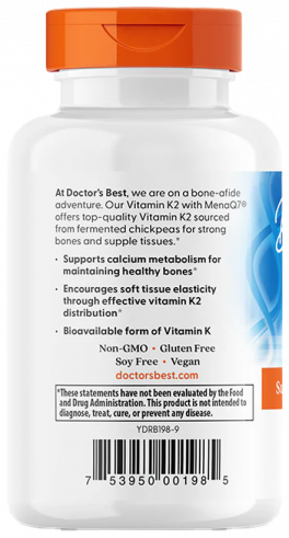 Doctor's Best Vitamin K2 MK-7, Витамин K2 MK-7, 60 капсул