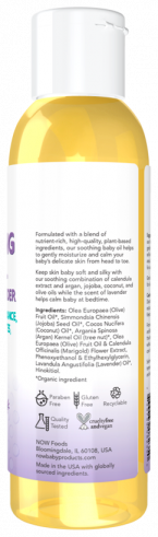 NOW Soothing Baby Oil-Calming Lavender, 118 мл