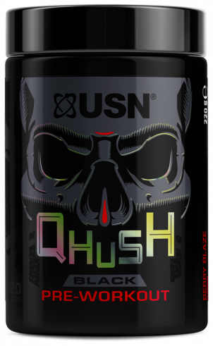 USN Qhush Black Pre-Workout, 220 грамм