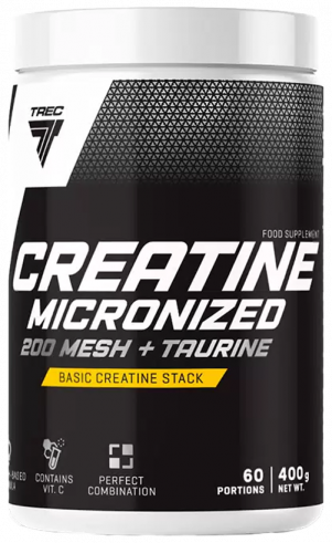 Trec Nutrition Creatine Micronized 200 mesh + Taurine, Микронизированный Моногидрат Креатина + Таурин, 400 грамм