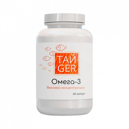 ТАЙGER Omega-3 1620 mg, 60 капсул