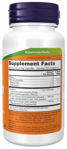 NOW Cranberry with PACs, 90 капсул