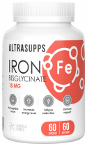 Ultrasupps Iron, Железо, 60 капсул