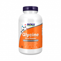 NOW Glycine Pure Powder, Глицин Чистый Порошок, 454 грамма