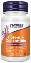 NOW Lutein &amp; Zeaxanthin, Лютеин и Зеаксантин, 120 капсул