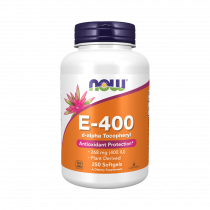 NOW Vitamin E-400 D-Alpha Tocopheryl, 250 капсул